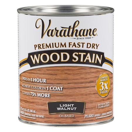 Rust-Oleum 1 Qt Light Walnut Varathane Premium Fast Dry Wood Stain 262015